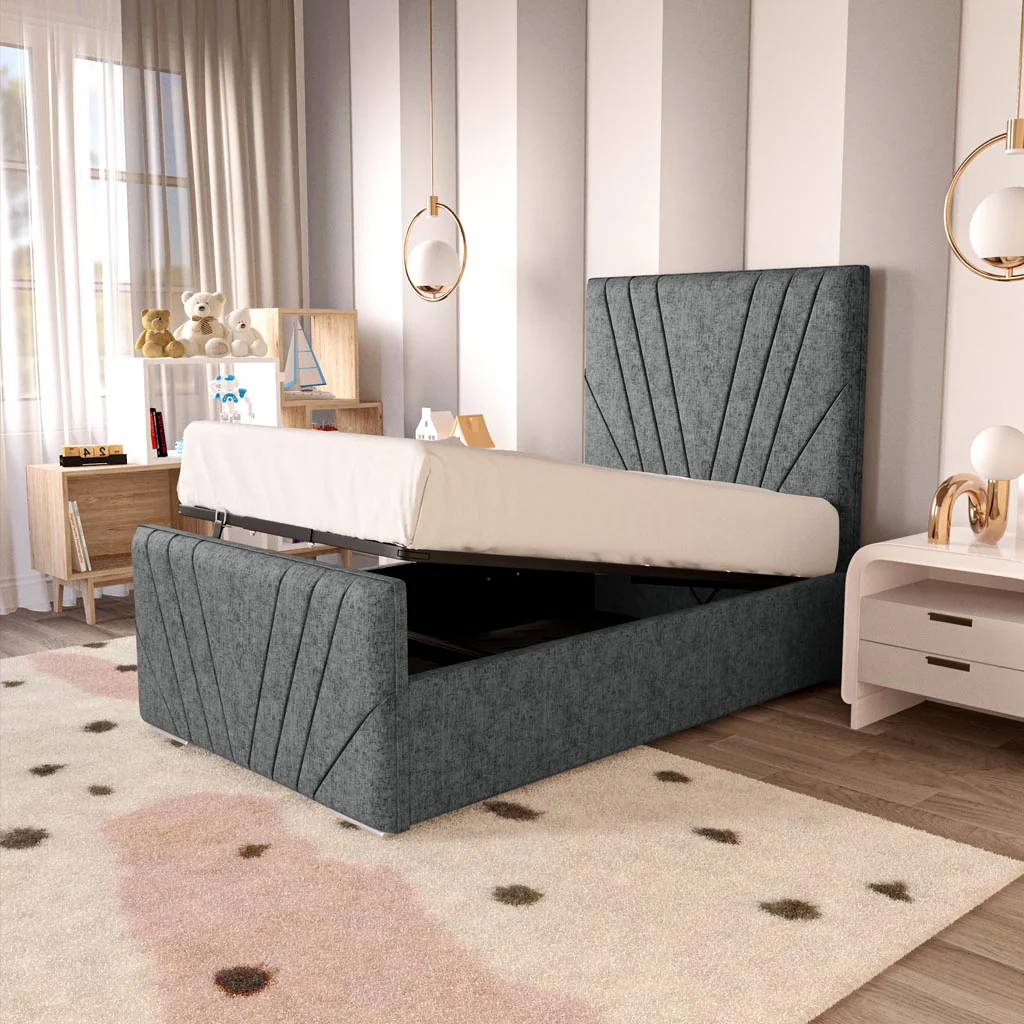 Fiji Kids Sunrise Upholstered Ottoman Bed