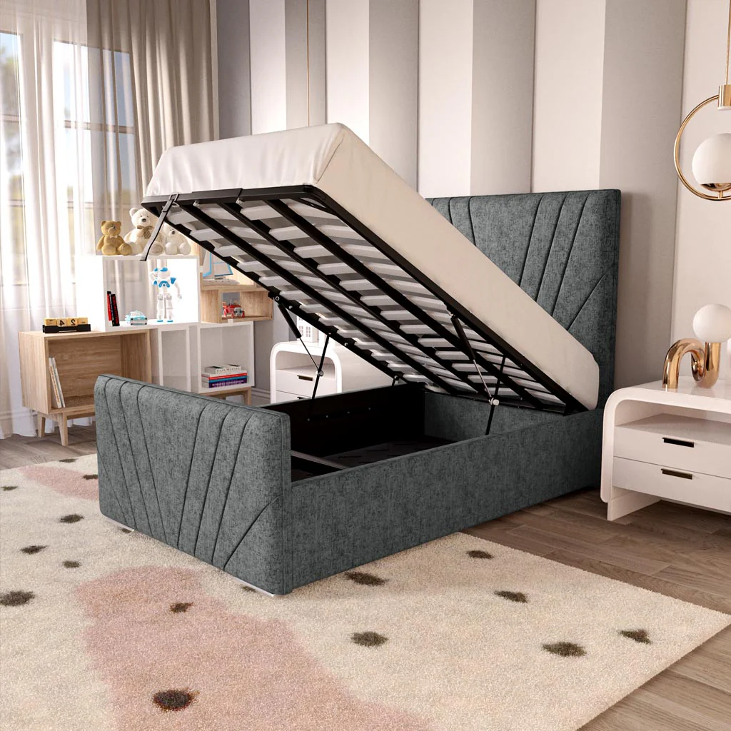 Fiji Kids Sunrise Upholstered Ottoman Bed - Image 2