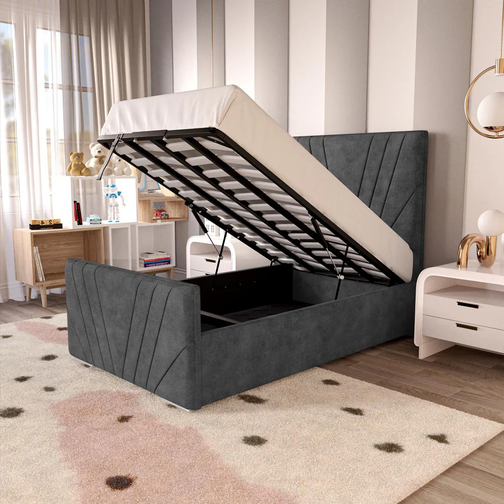 Fiji Kids Sunrise Upholstered Ottoman Bed - Image 2