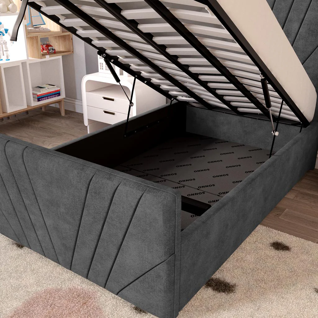 Fiji Kids Sunrise Upholstered Ottoman Bed - Image 7