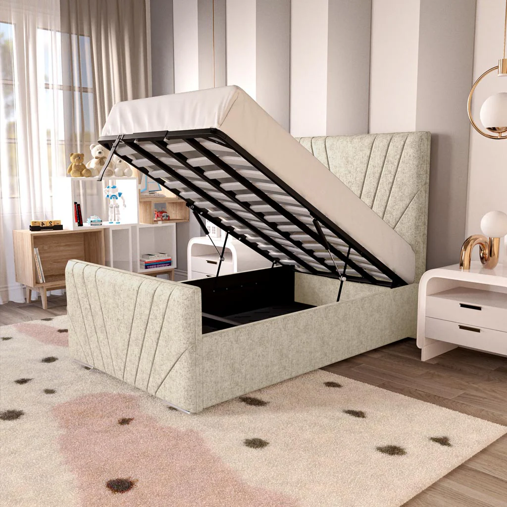 Fiji Kids Sunrise Upholstered Ottoman Bed - Image 2