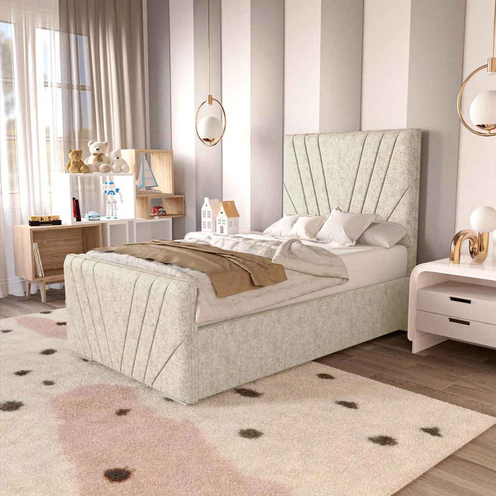 Fiji Kids Sunrise Upholstered Ottoman Bed - Image 3