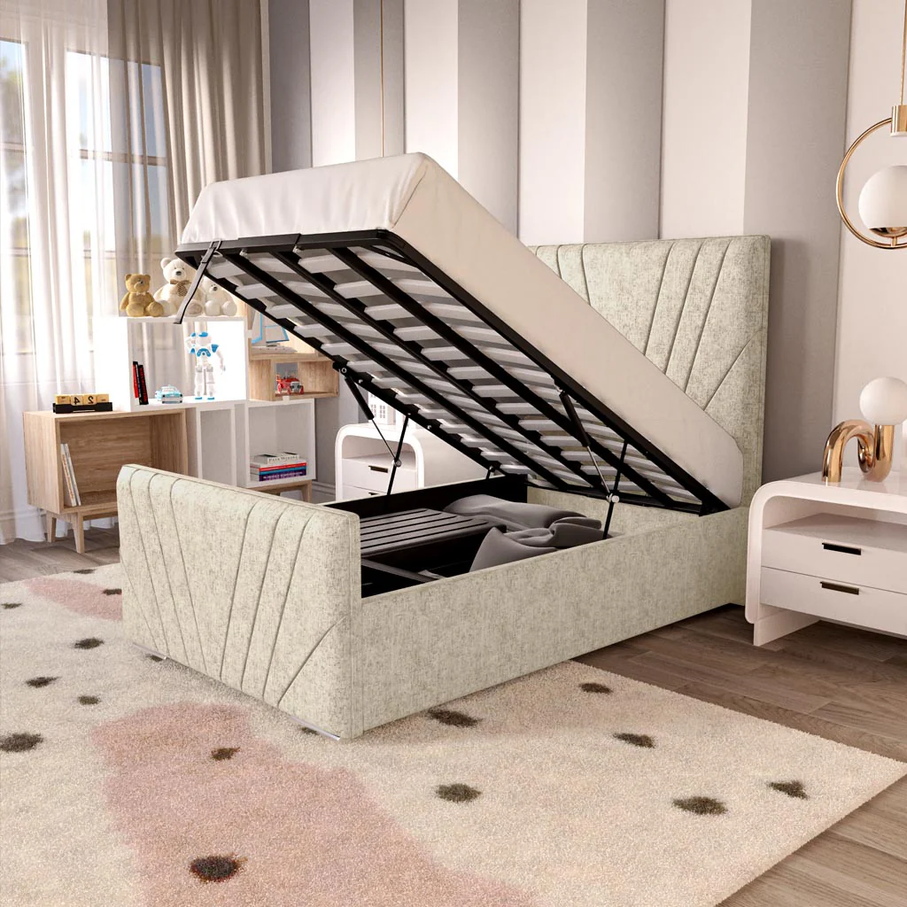 Fiji Kids Sunrise Upholstered Ottoman Bed - Image 6