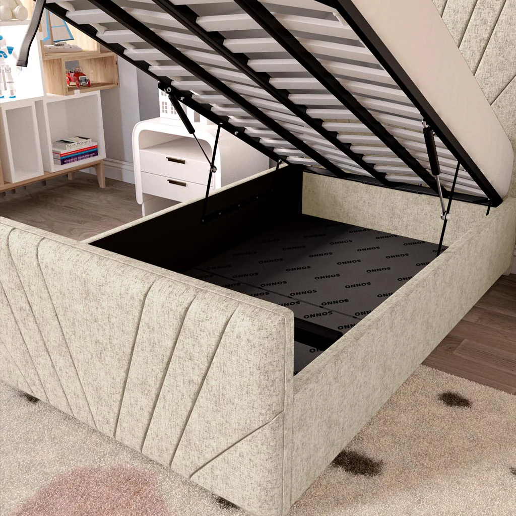 Fiji Kids Sunrise Upholstered Ottoman Bed - Image 7