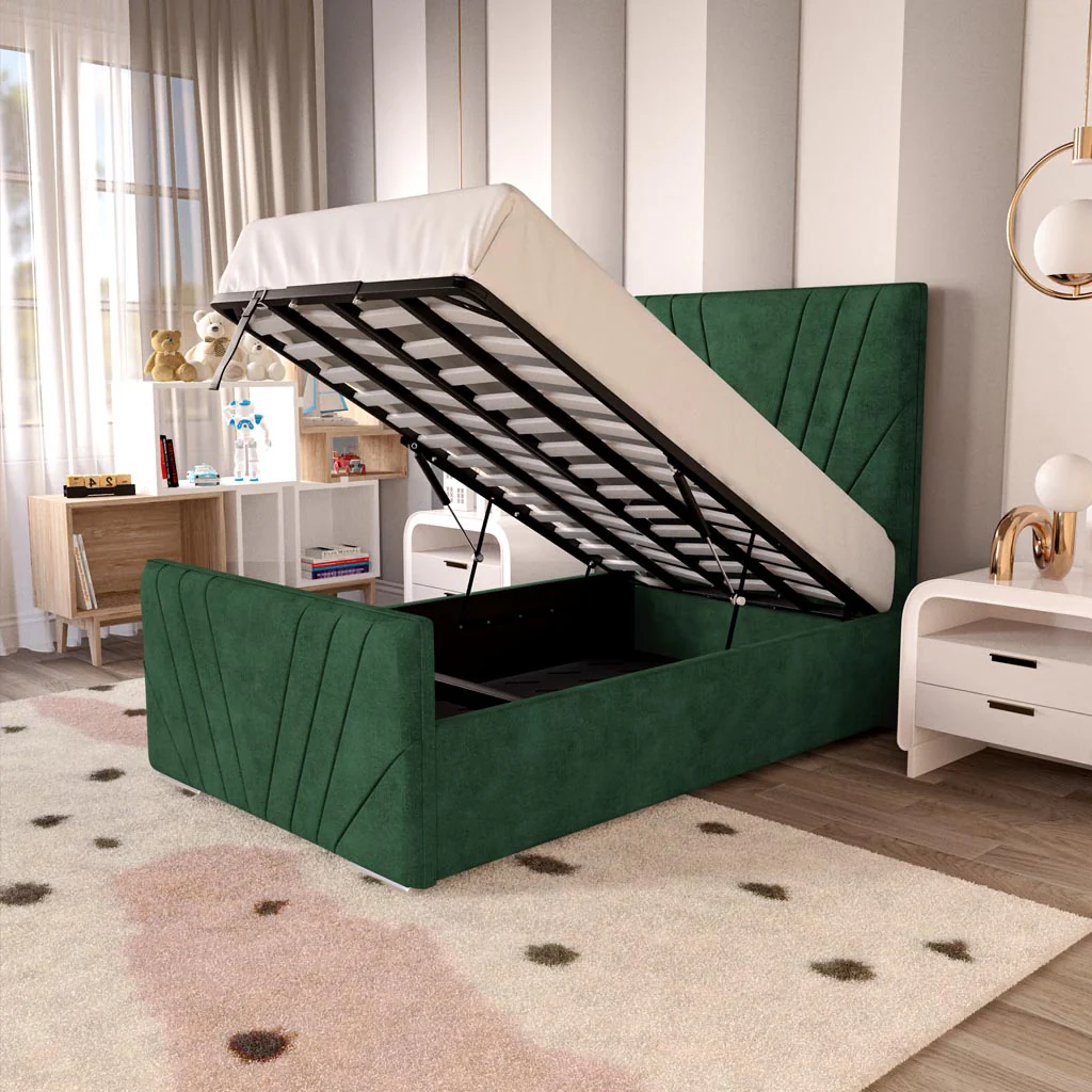 Fiji Kids Sunrise Upholstered Ottoman Bed - Image 2