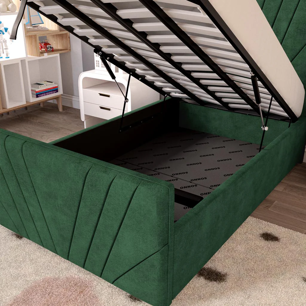 Fiji Kids Sunrise Upholstered Ottoman Bed - Image 7
