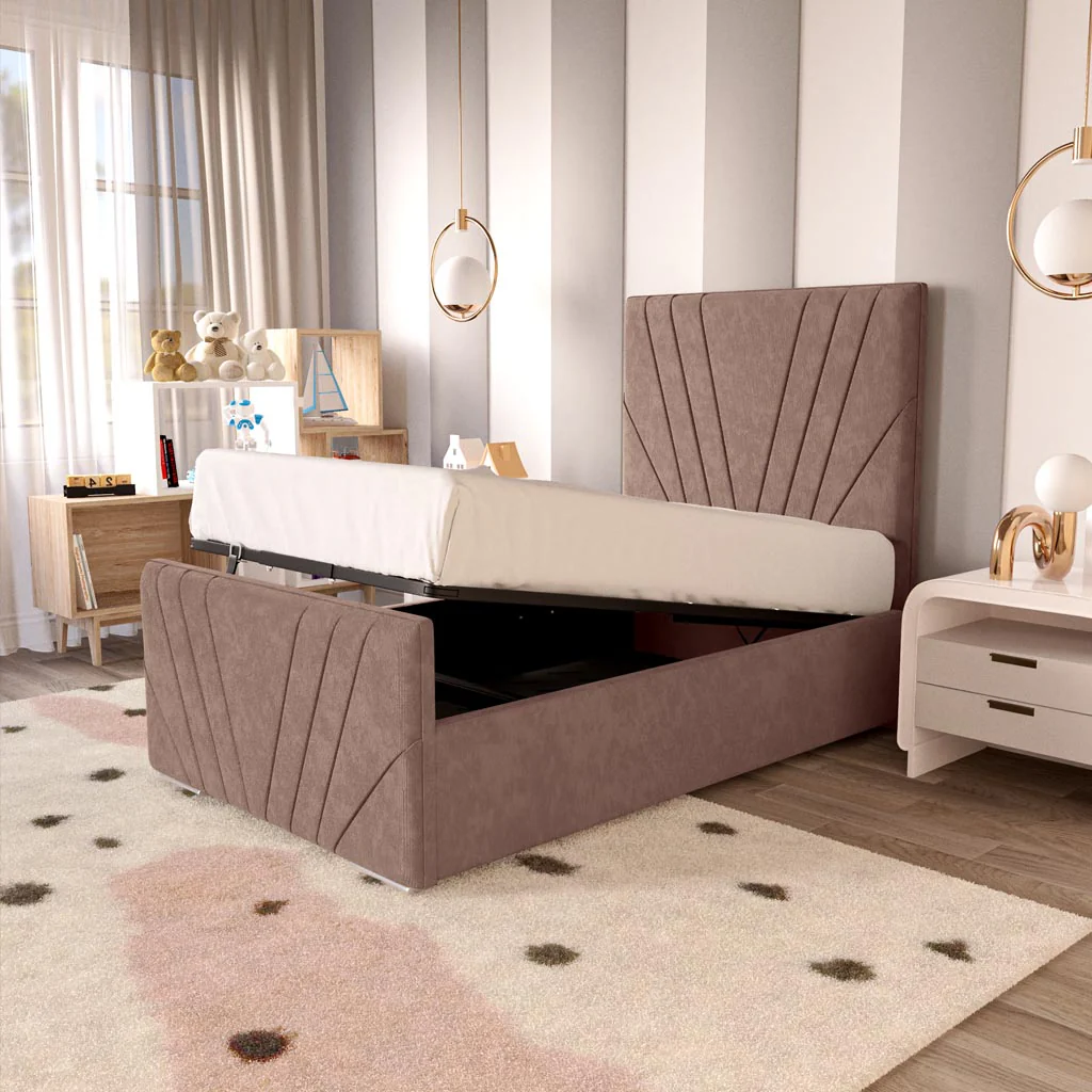 Fiji Kids Sunrise Upholstered Ottoman Bed