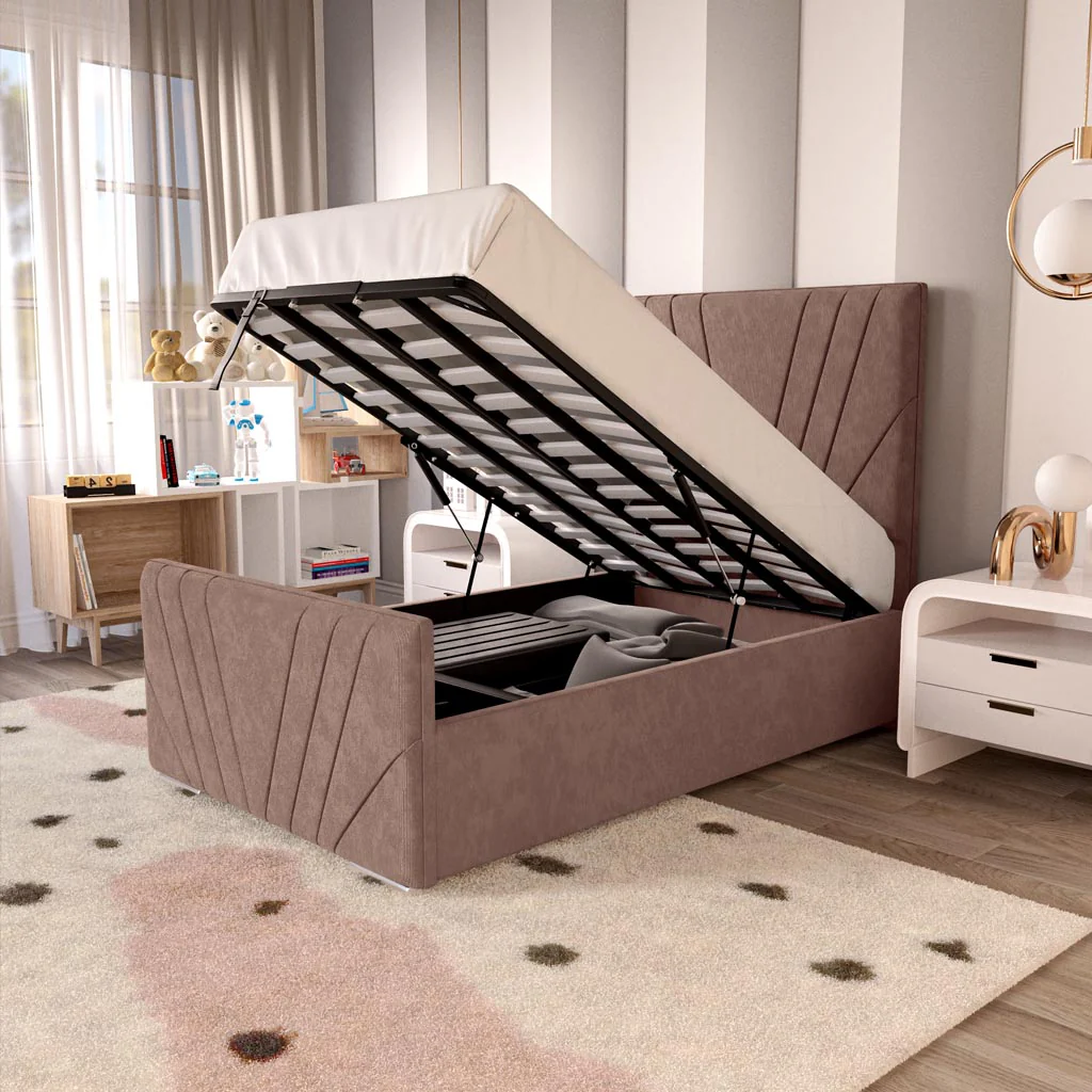 Fiji Kids Sunrise Upholstered Ottoman Bed - Image 6