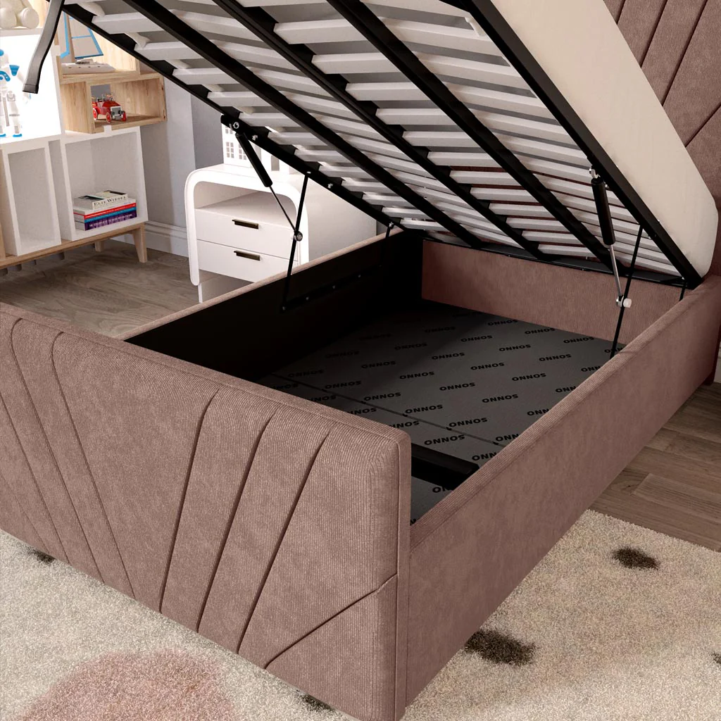 Fiji Kids Sunrise Upholstered Ottoman Bed - Image 7