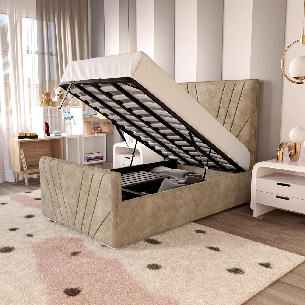 Fiji Kids Sunrise Upholstered Ottoman Bed - Image 6