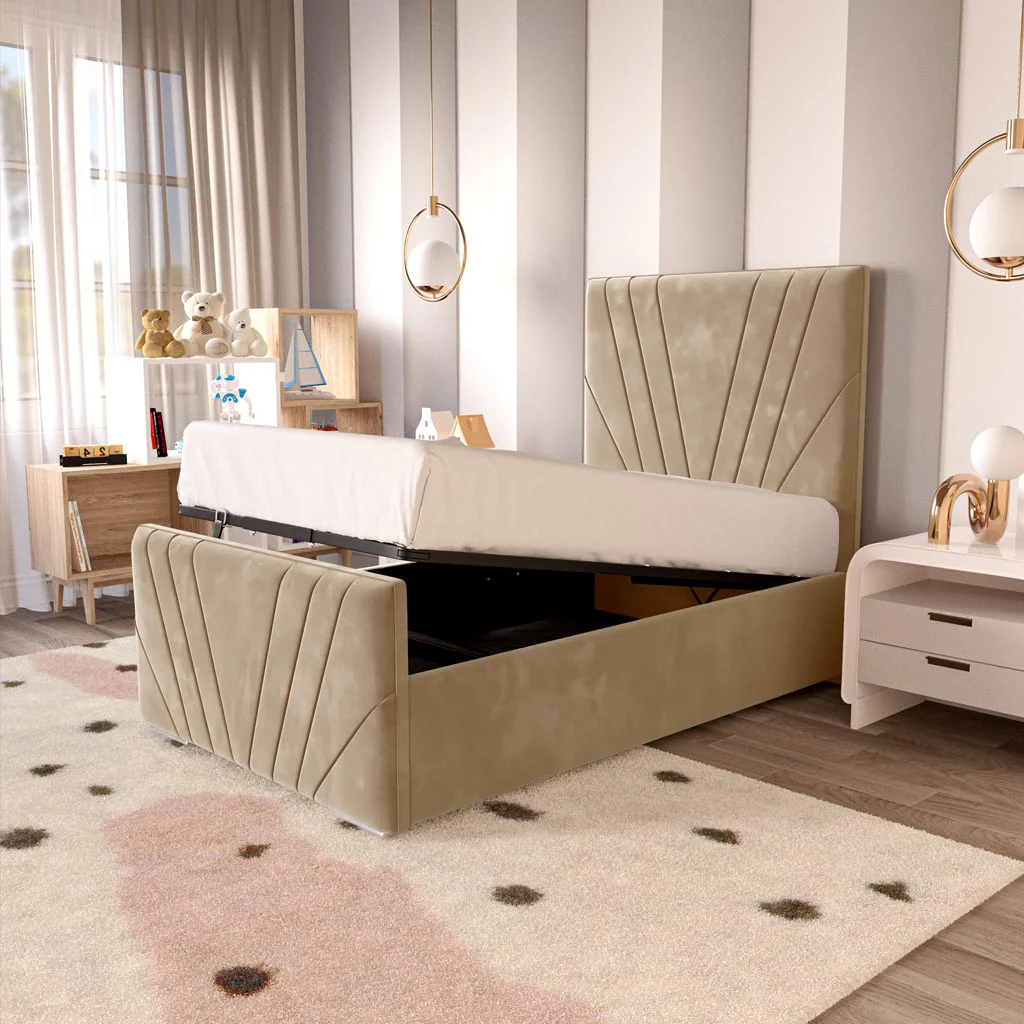 Fiji Kids Sunrise Upholstered Ottoman Bed