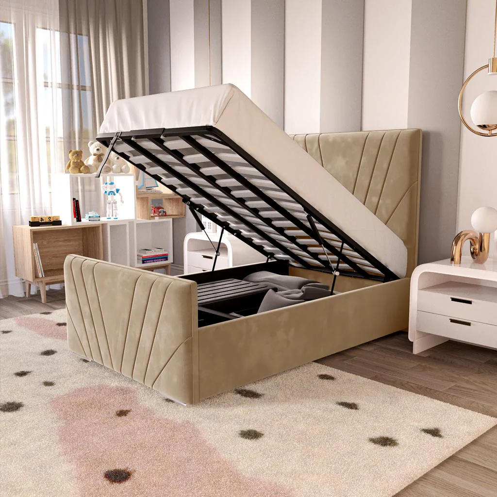 Fiji Kids Sunrise Upholstered Ottoman Bed - Image 6
