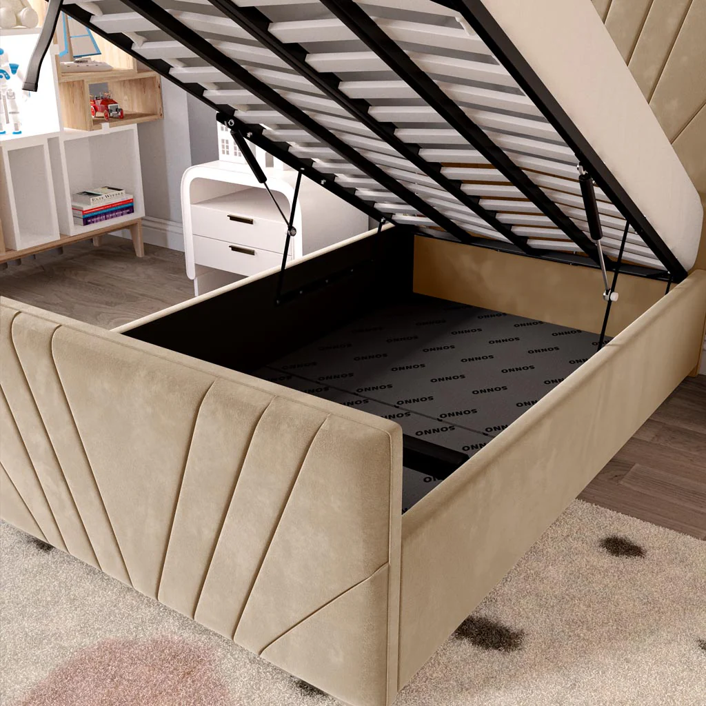 Fiji Kids Sunrise Upholstered Ottoman Bed - Image 7