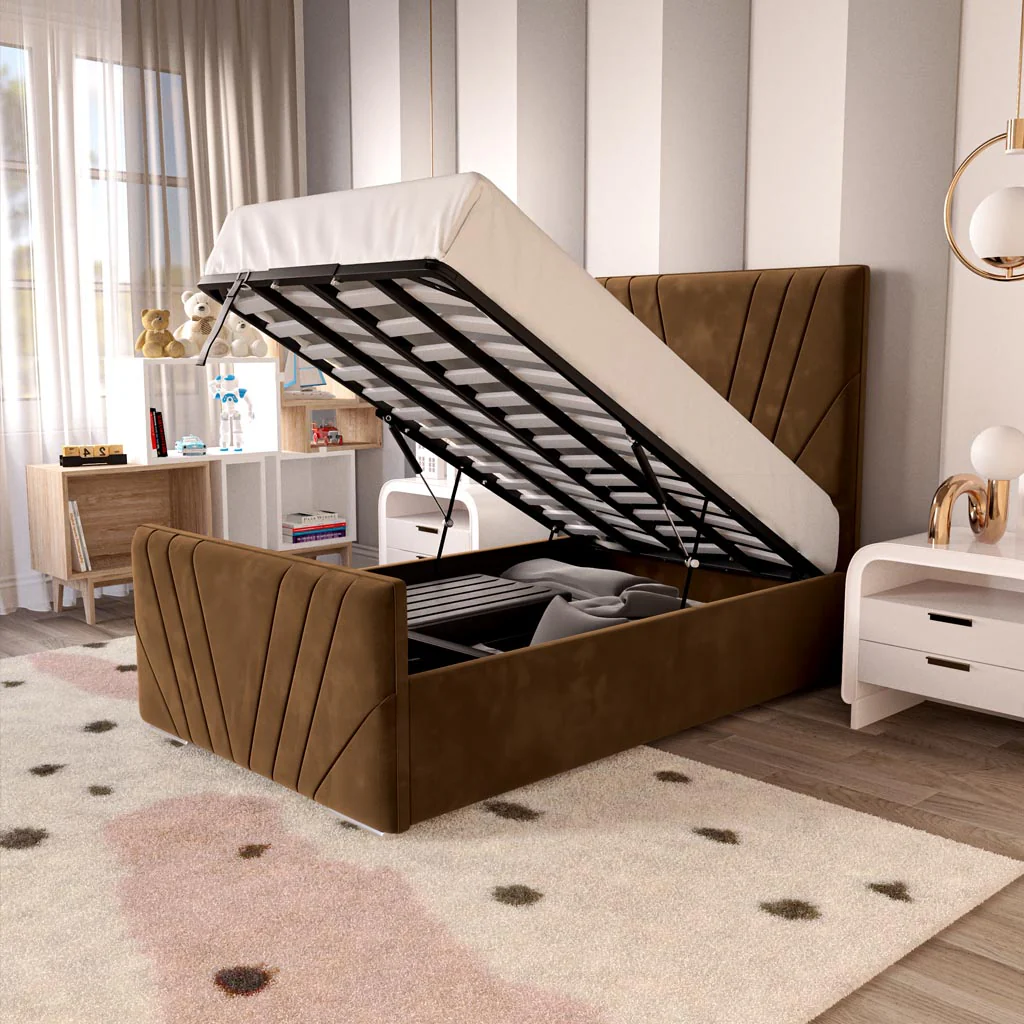 Fiji Kids Sunrise Upholstered Ottoman Bed - Image 6