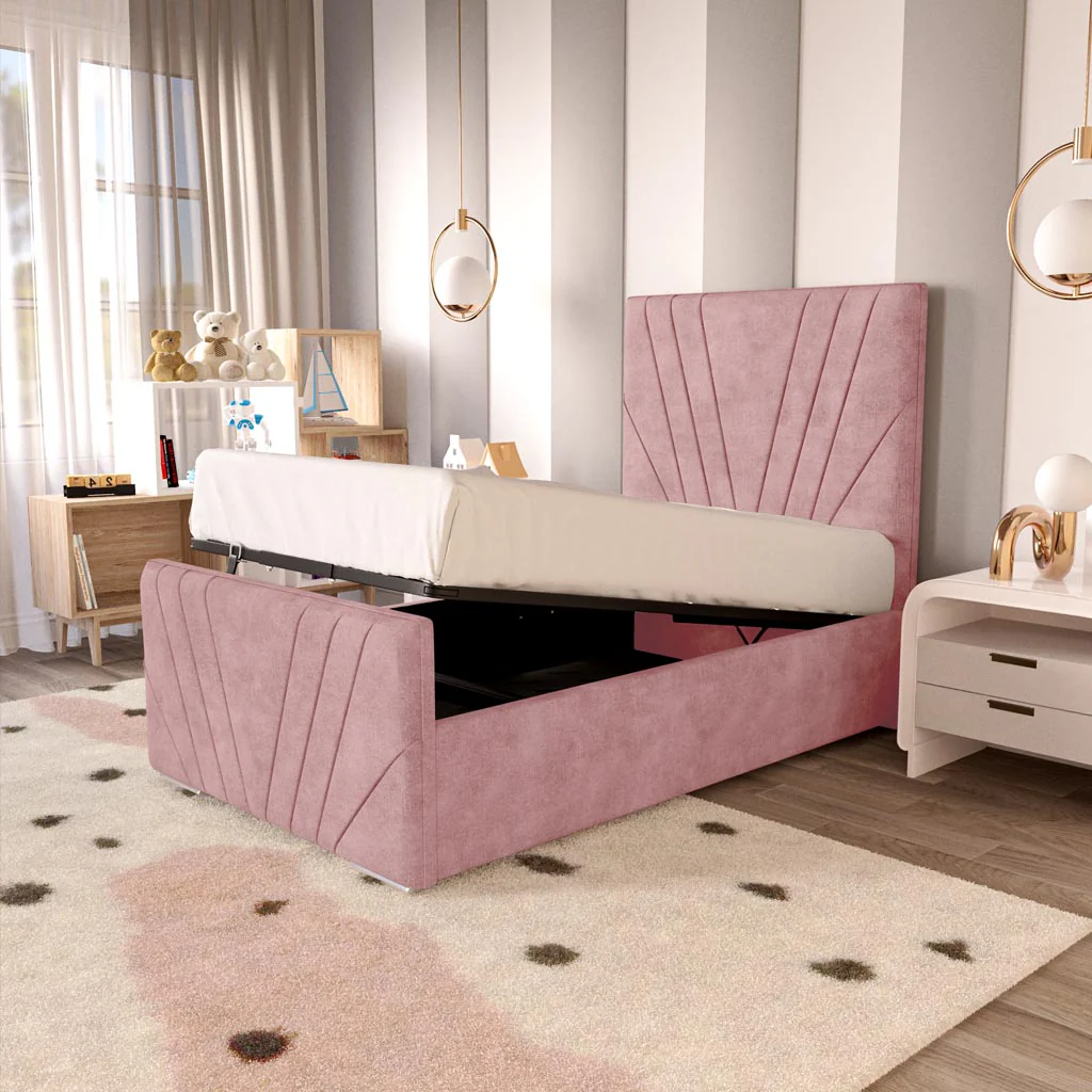 Fiji Kids Sunrise Upholstered Ottoman Bed