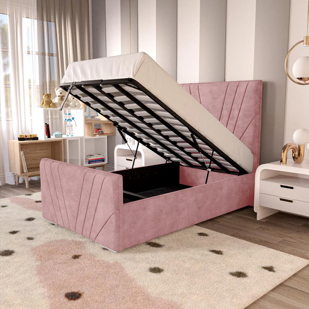 Fiji Kids Sunrise Upholstered Ottoman Bed - Image 2