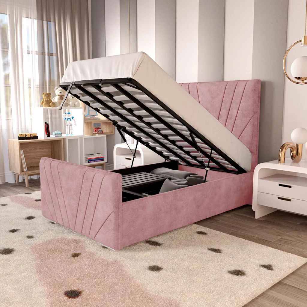 Fiji Kids Sunrise Upholstered Ottoman Bed - Image 6