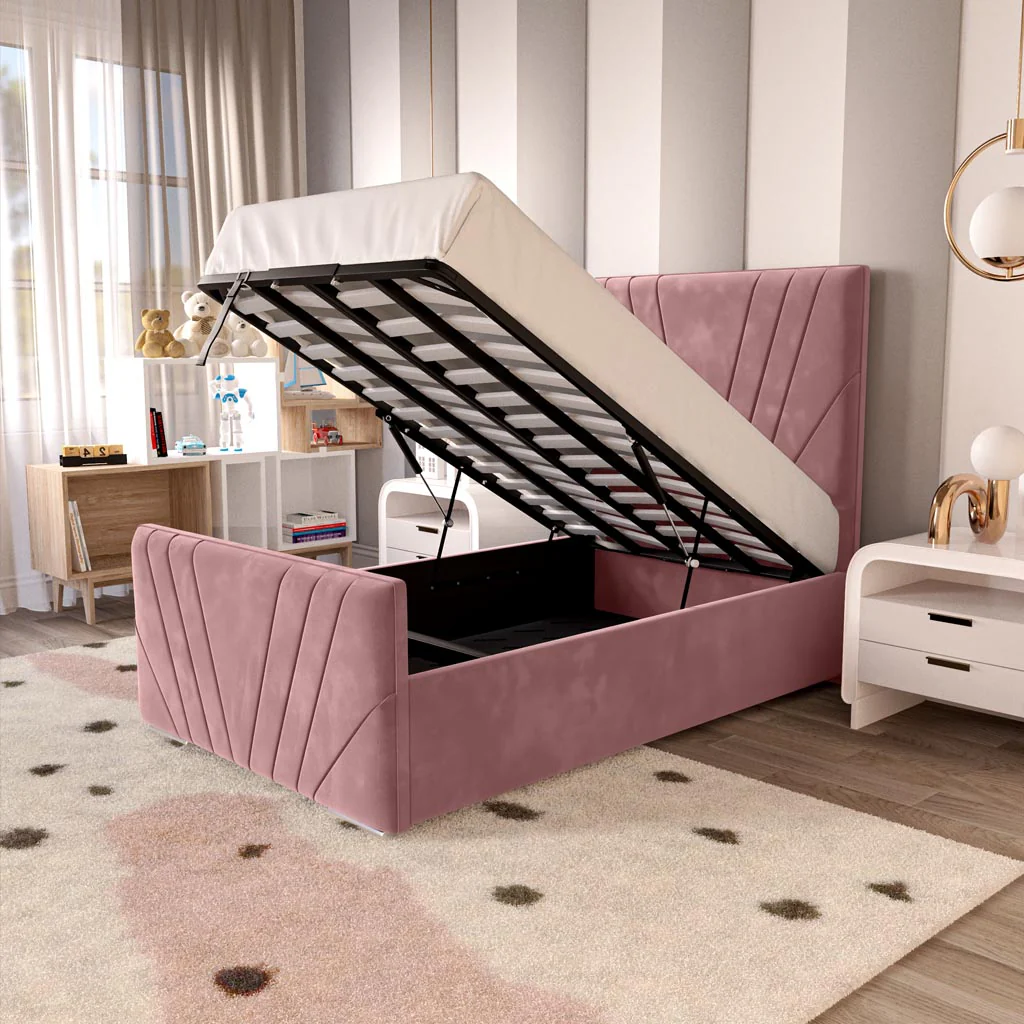 Fiji Kids Sunrise Upholstered Ottoman Bed - Image 2