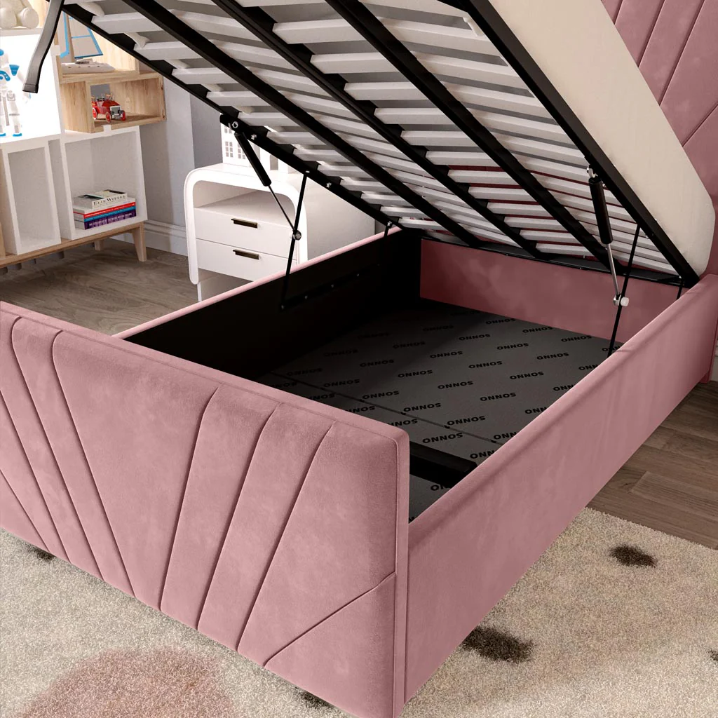 Fiji Kids Sunrise Upholstered Ottoman Bed - Image 7