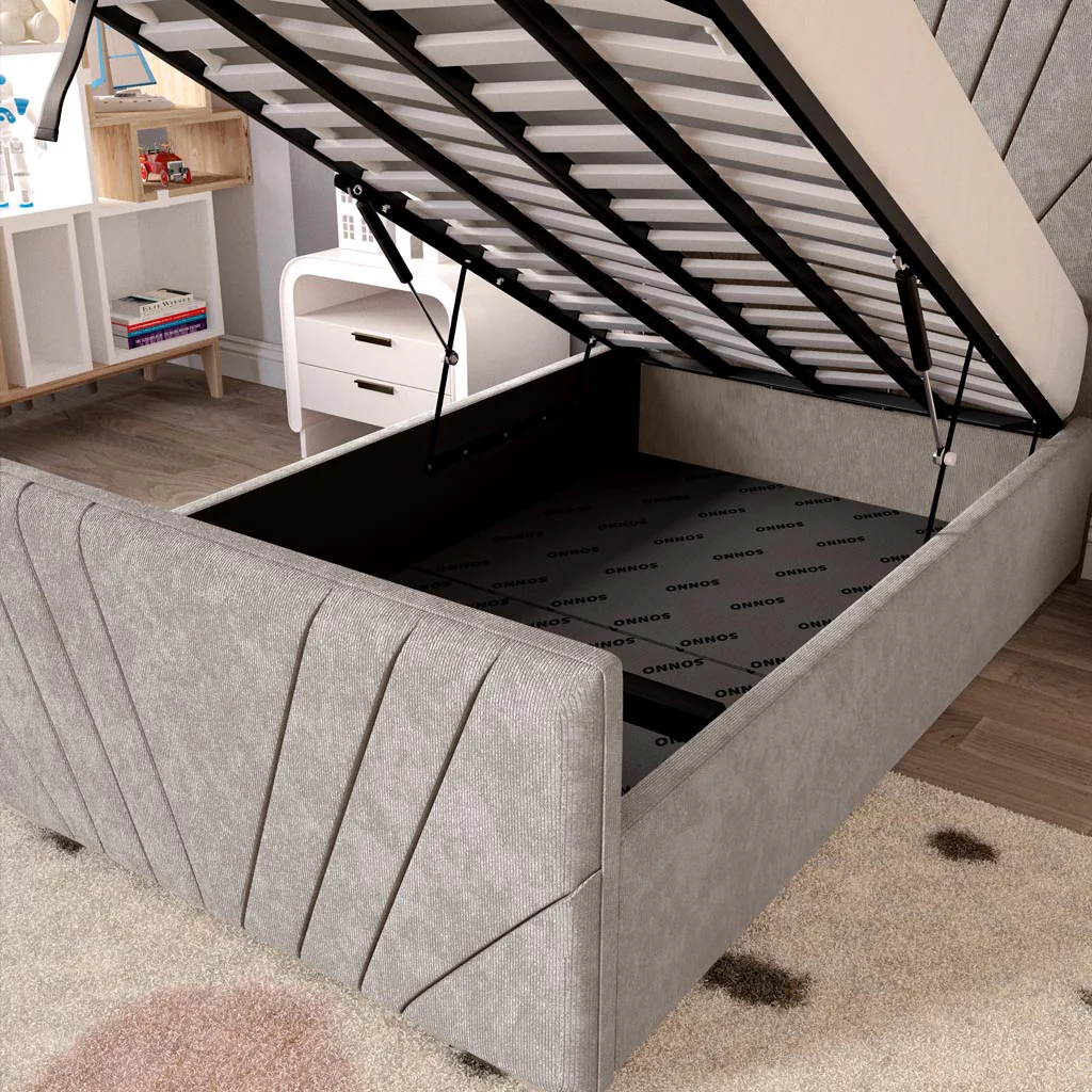 Fiji Kids Sunrise Upholstered Ottoman Bed - Image 7