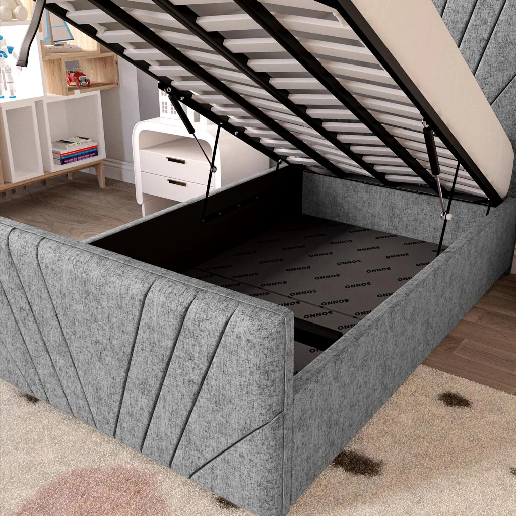 Fiji Kids Sunrise Upholstered Ottoman Bed - Image 7