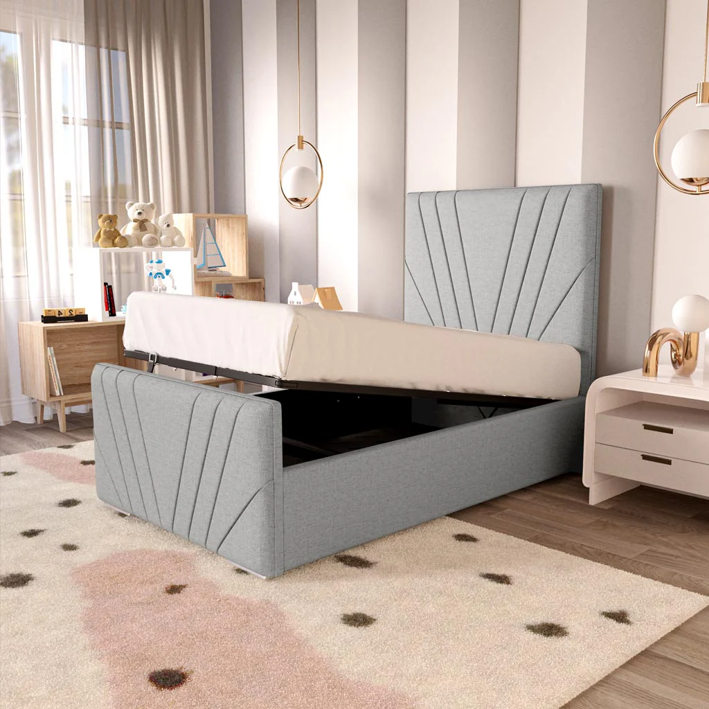 Fiji Kids Sunrise Upholstered Ottoman Bed