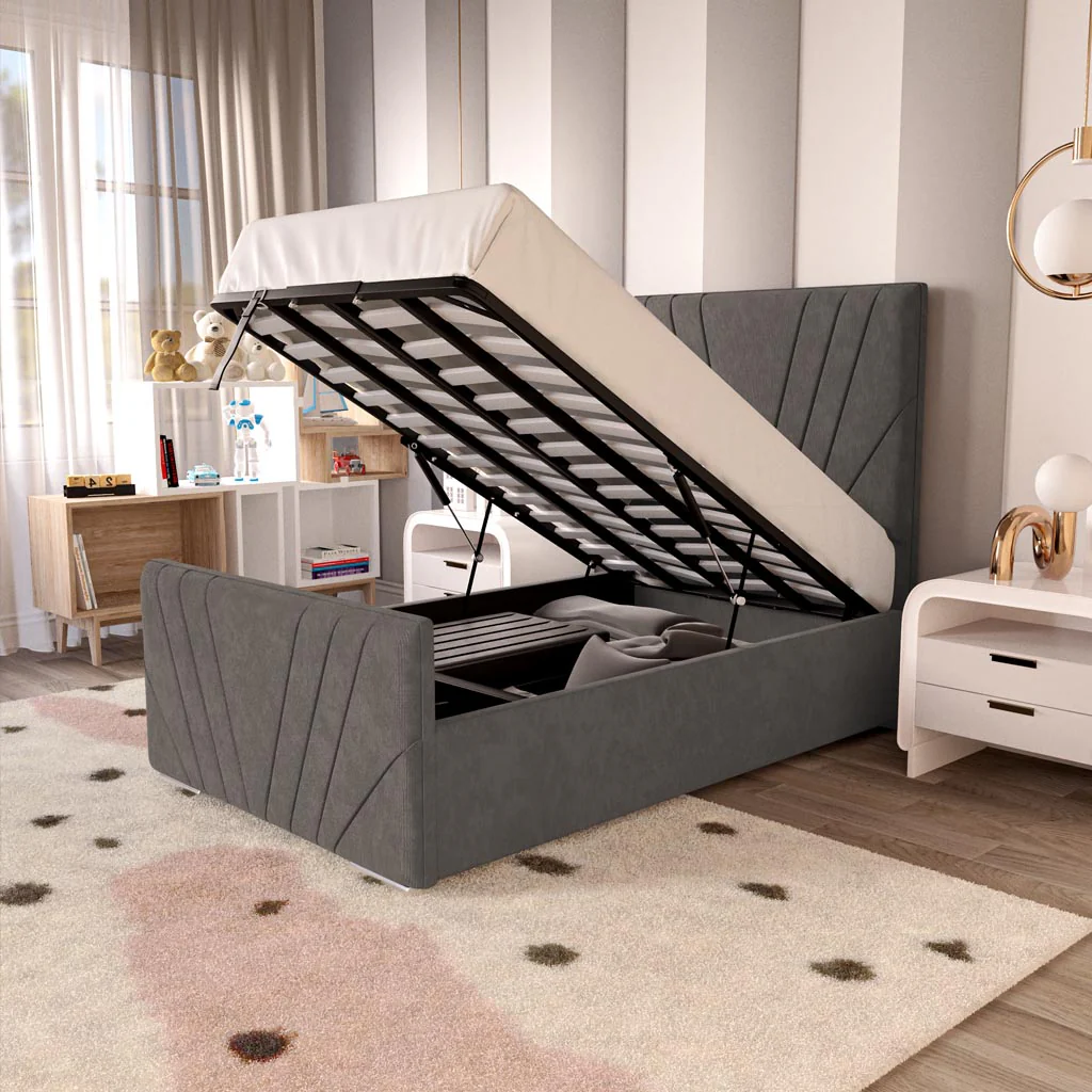 Fiji Kids Sunrise Upholstered Ottoman Bed - Image 6