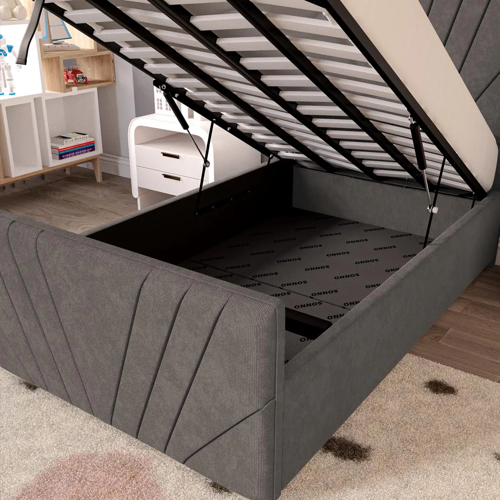 Fiji Kids Sunrise Upholstered Ottoman Bed - Image 7