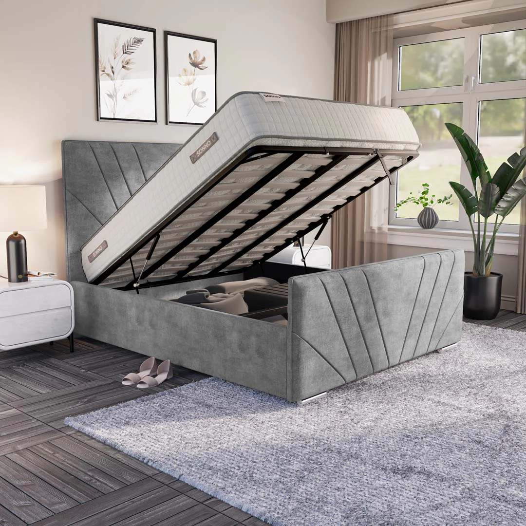 Fiji Sunrise Upholstered Ottoman Bed - Image 6