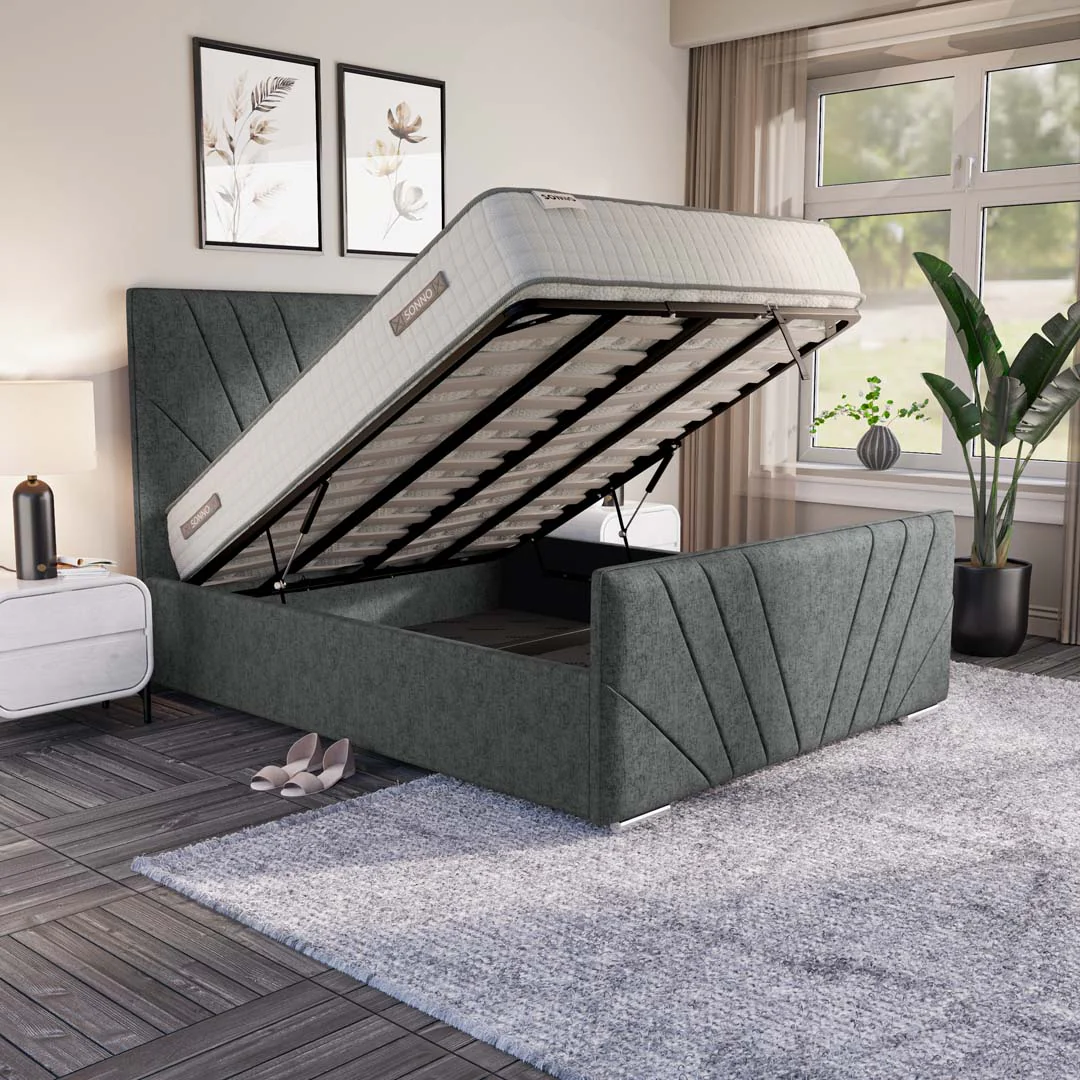 Fiji Sunrise Upholstered Ottoman Bed - Image 2