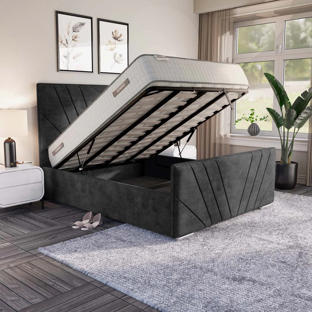 Fiji Sunrise Upholstered Ottoman Bed - Image 2