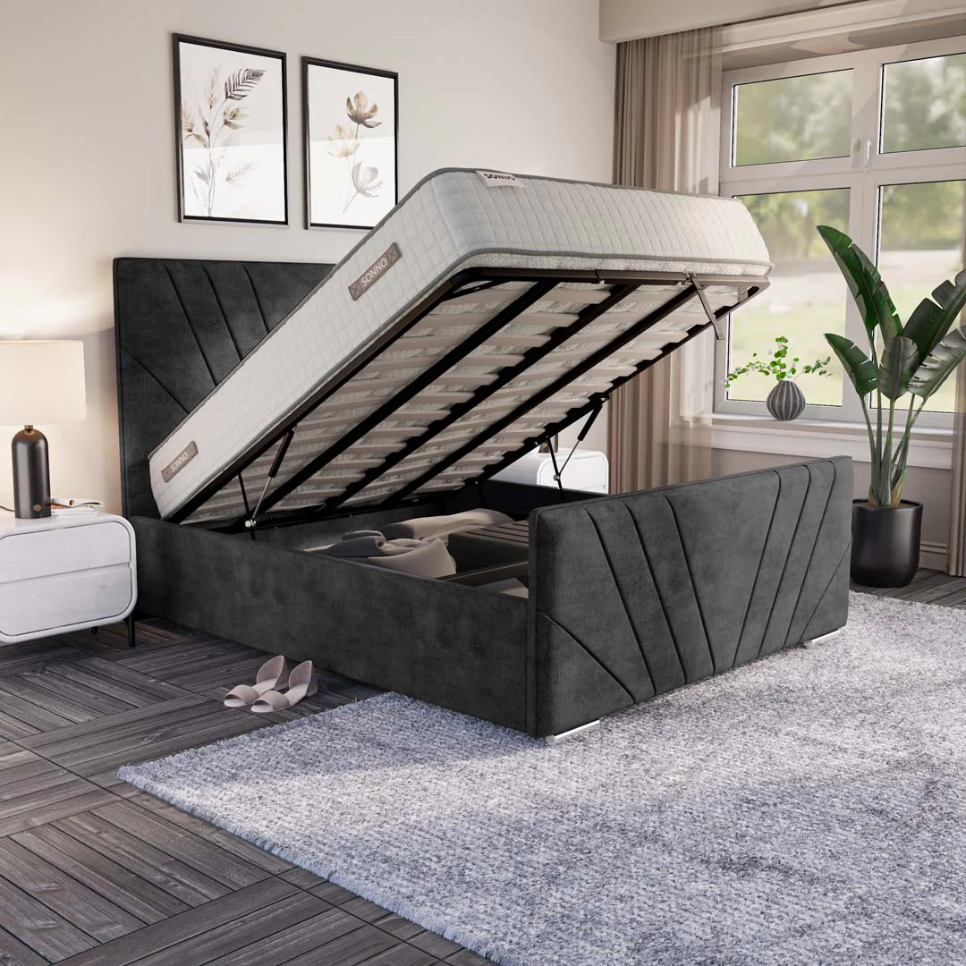 Fiji Sunrise Upholstered Ottoman Bed - Image 6