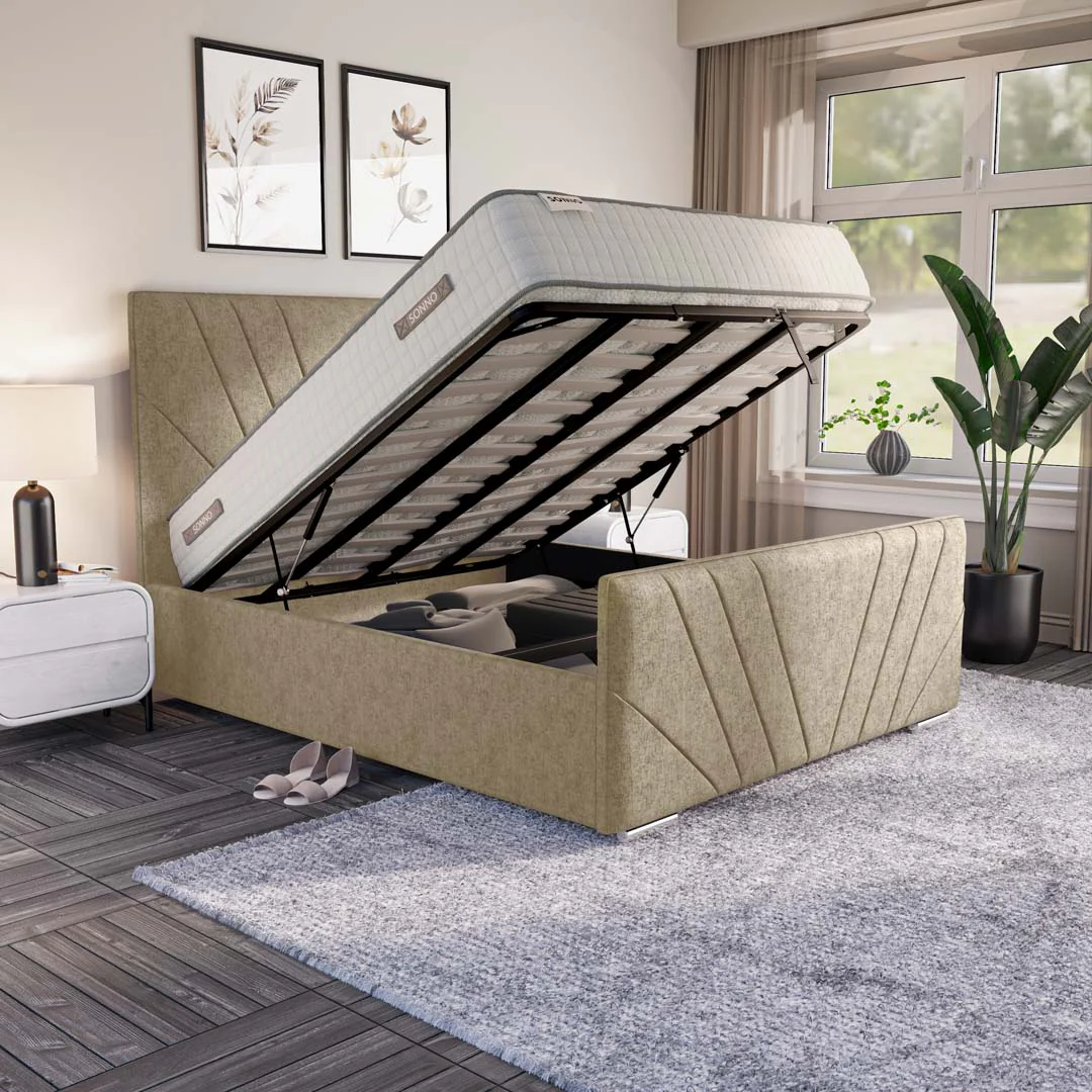 Fiji Sunrise Upholstered Ottoman Bed - Image 6