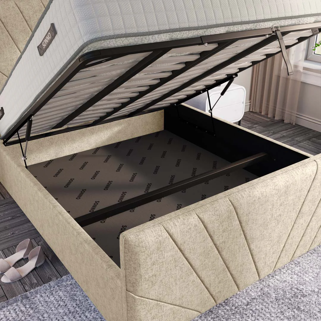 Fiji Sunrise Upholstered Ottoman Bed - Image 7