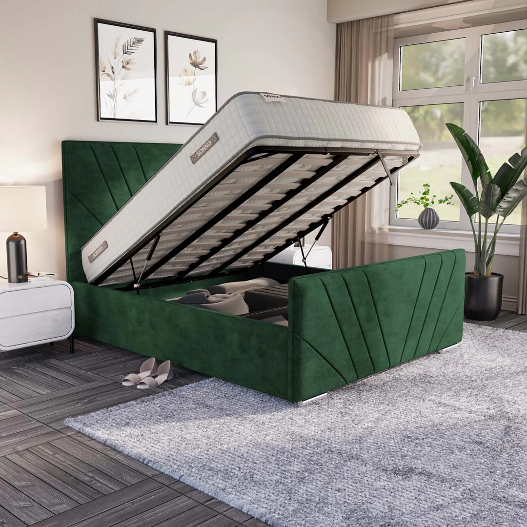 Fiji Sunrise Upholstered Ottoman Bed - Image 6