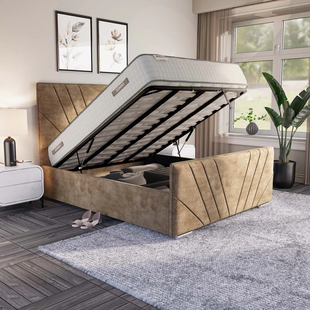 Fiji Sunrise Upholstered Ottoman Bed - Image 6