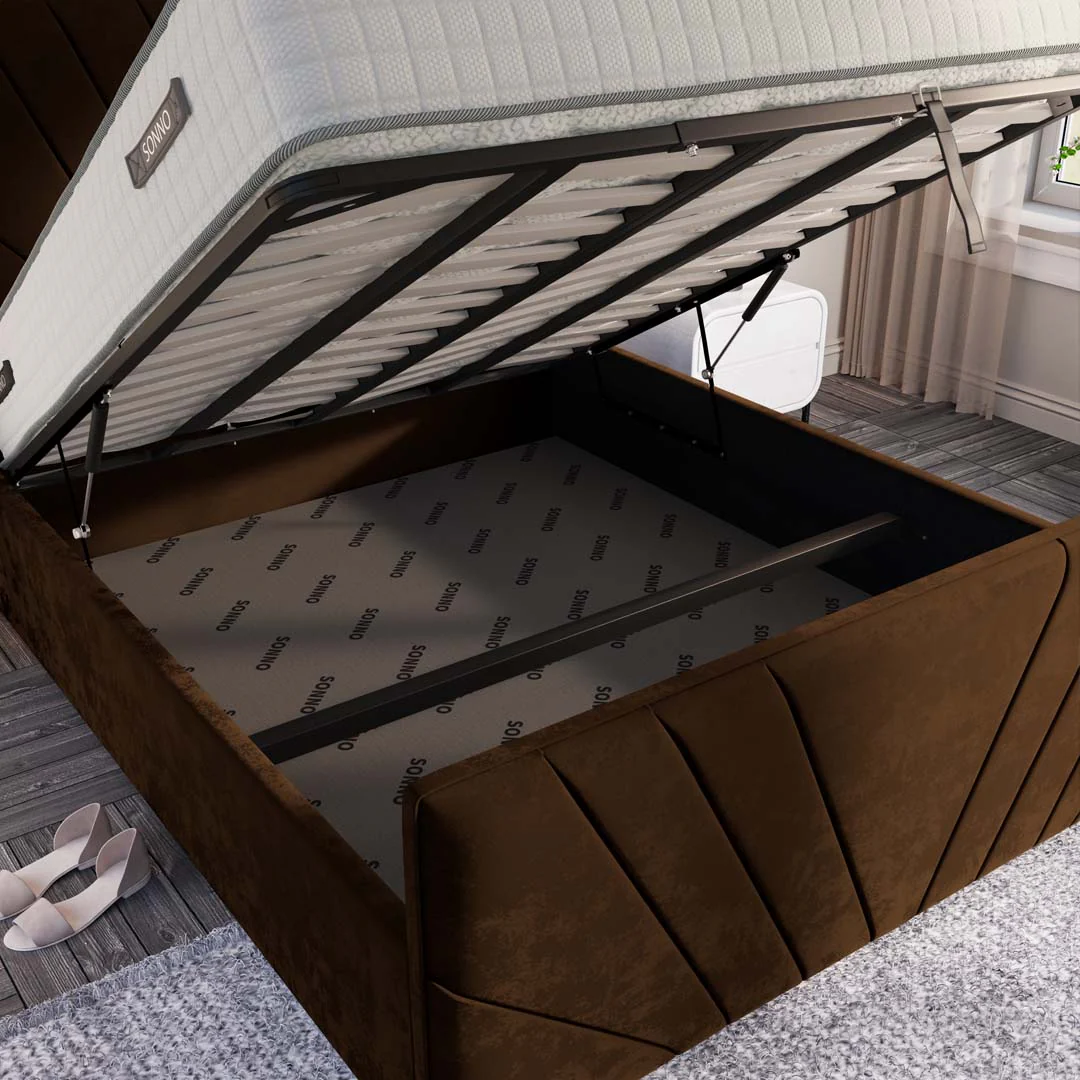 Fiji Sunrise Upholstered Ottoman Bed - Image 7