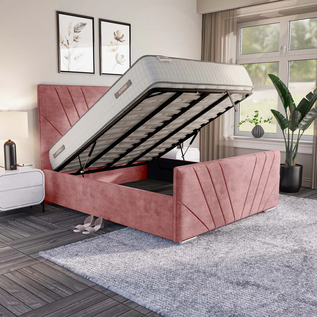 Fiji Sunrise Upholstered Ottoman Bed - Image 2