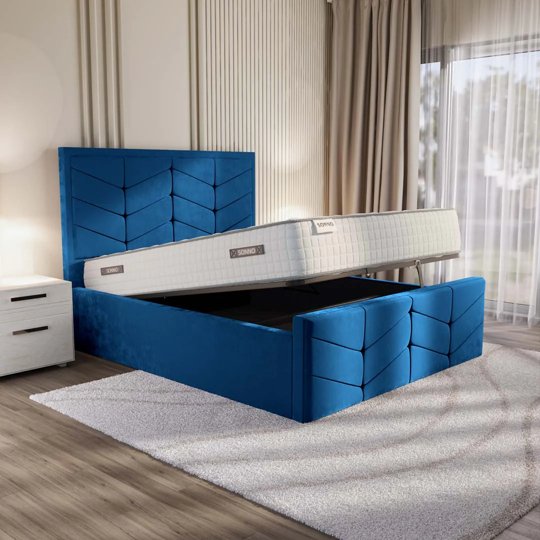 Lancaster Upholstered Ottoman Bed