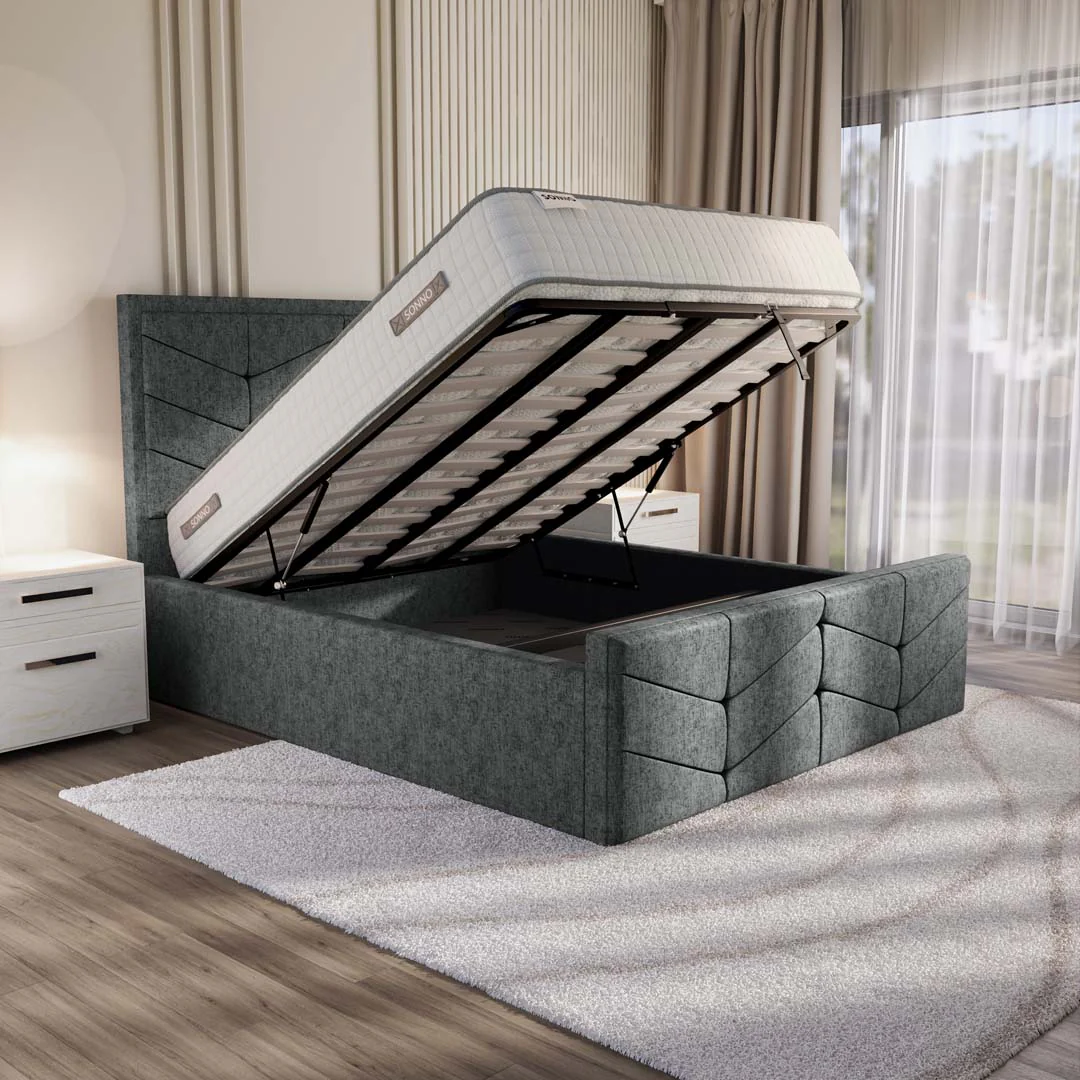 Lancaster Upholstered Ottoman Bed - Image 2