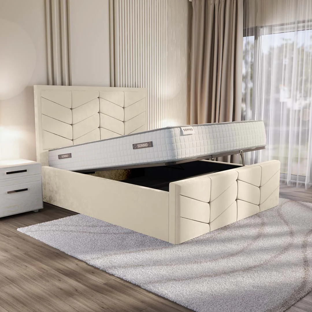 Lancaster Upholstered Ottoman Bed