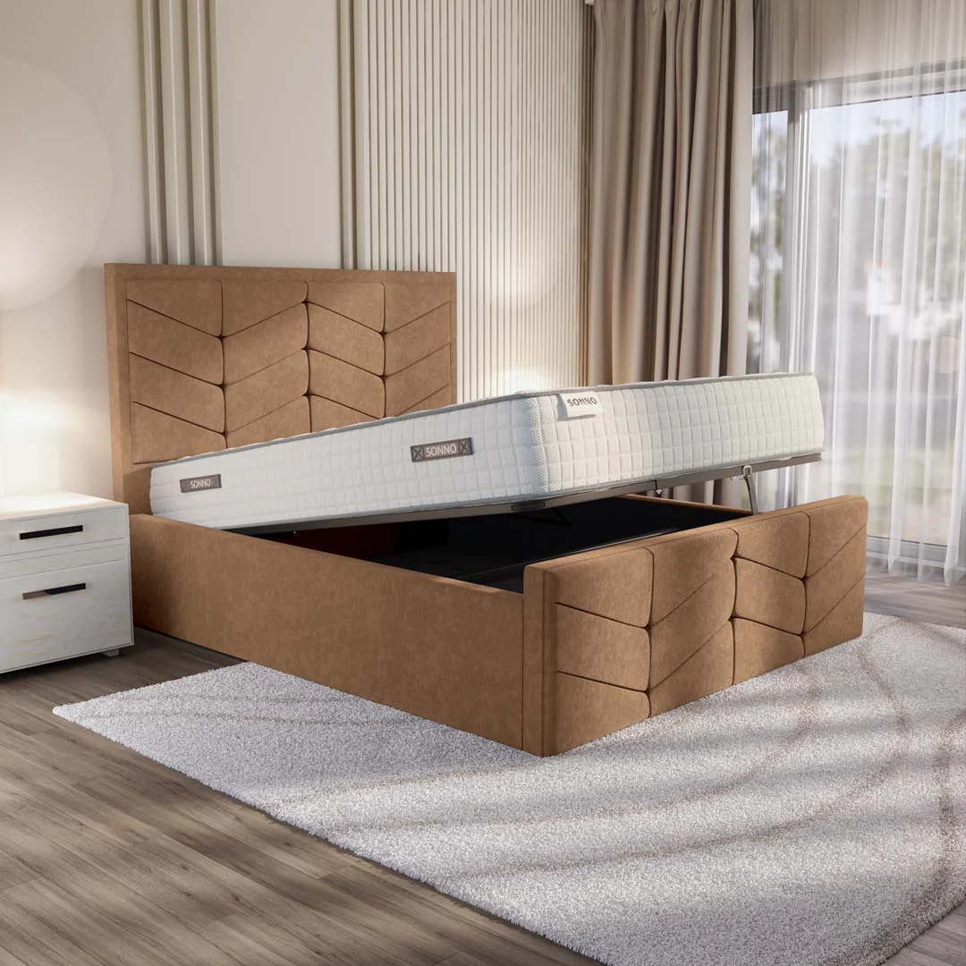 Lancaster Upholstered Ottoman Bed