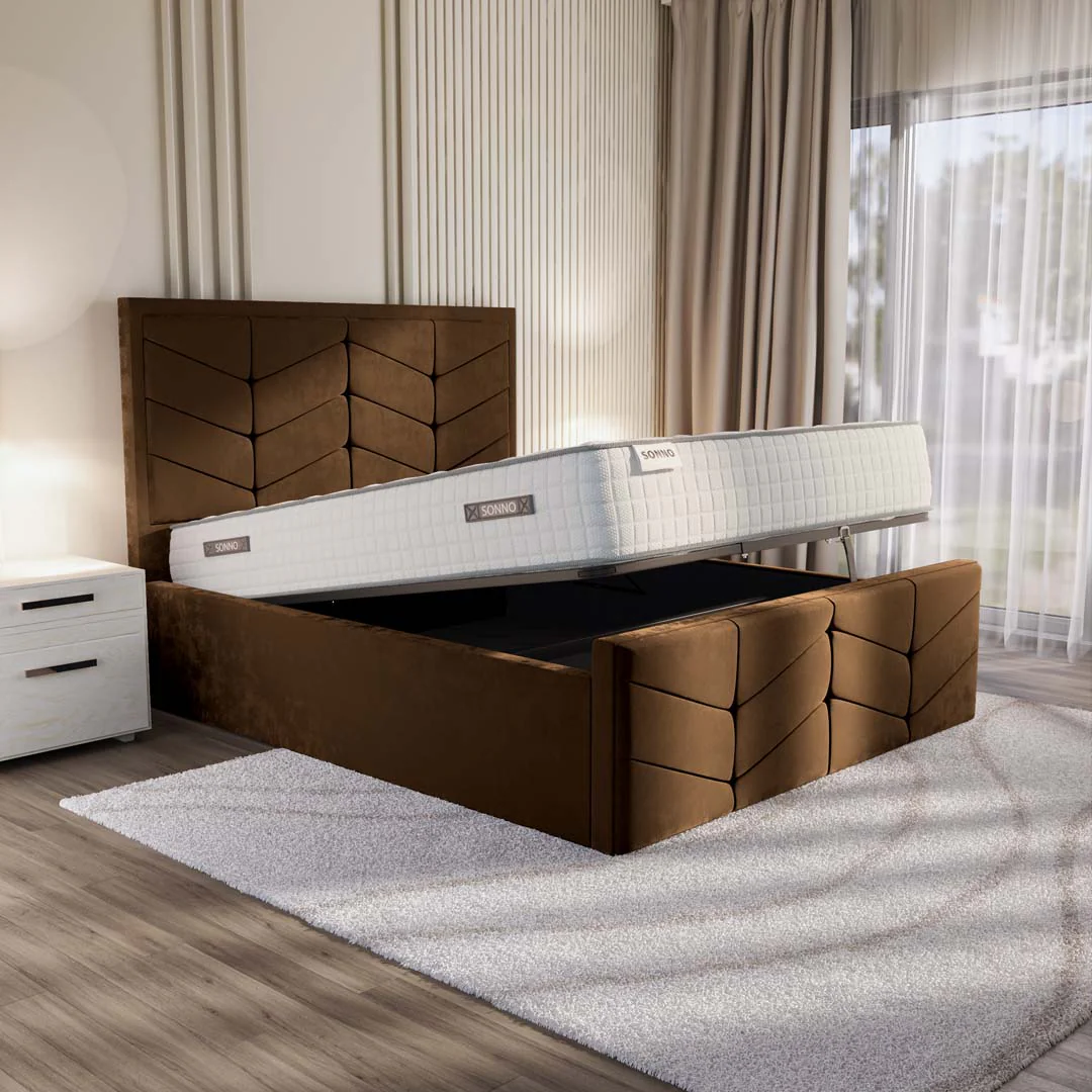 Lancaster Upholstered Ottoman Bed