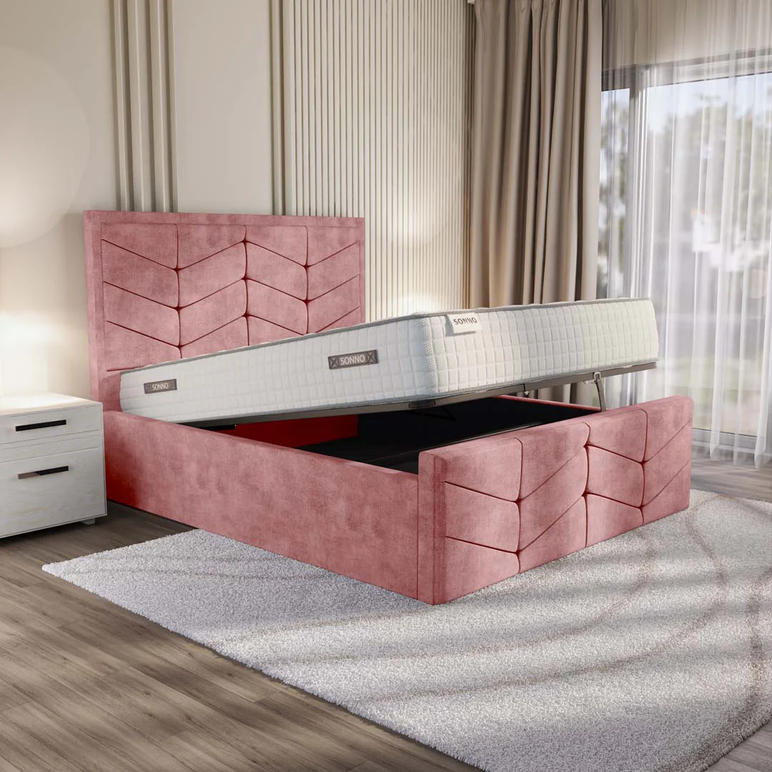 Lancaster Upholstered Ottoman Bed