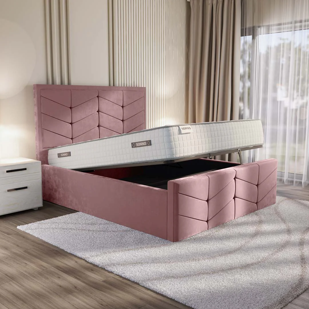 Lancaster Upholstered Ottoman Bed