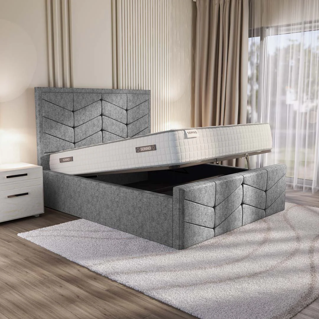 Lancaster Upholstered Ottoman Bed