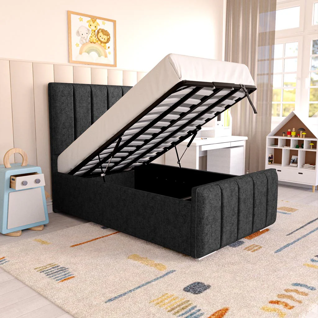Lisbon Kids Upholstered Ottoman Bed - Image 2