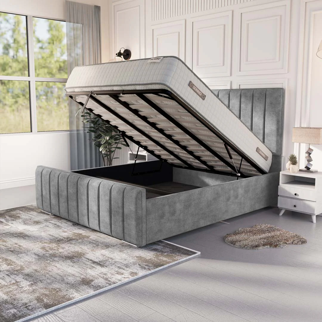 Lisbon Upholstered Ottoman Bed - Image 2