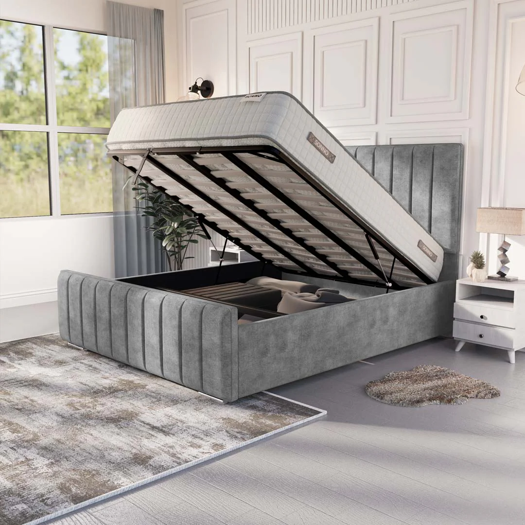 Lisbon Upholstered Ottoman Bed - Image 6