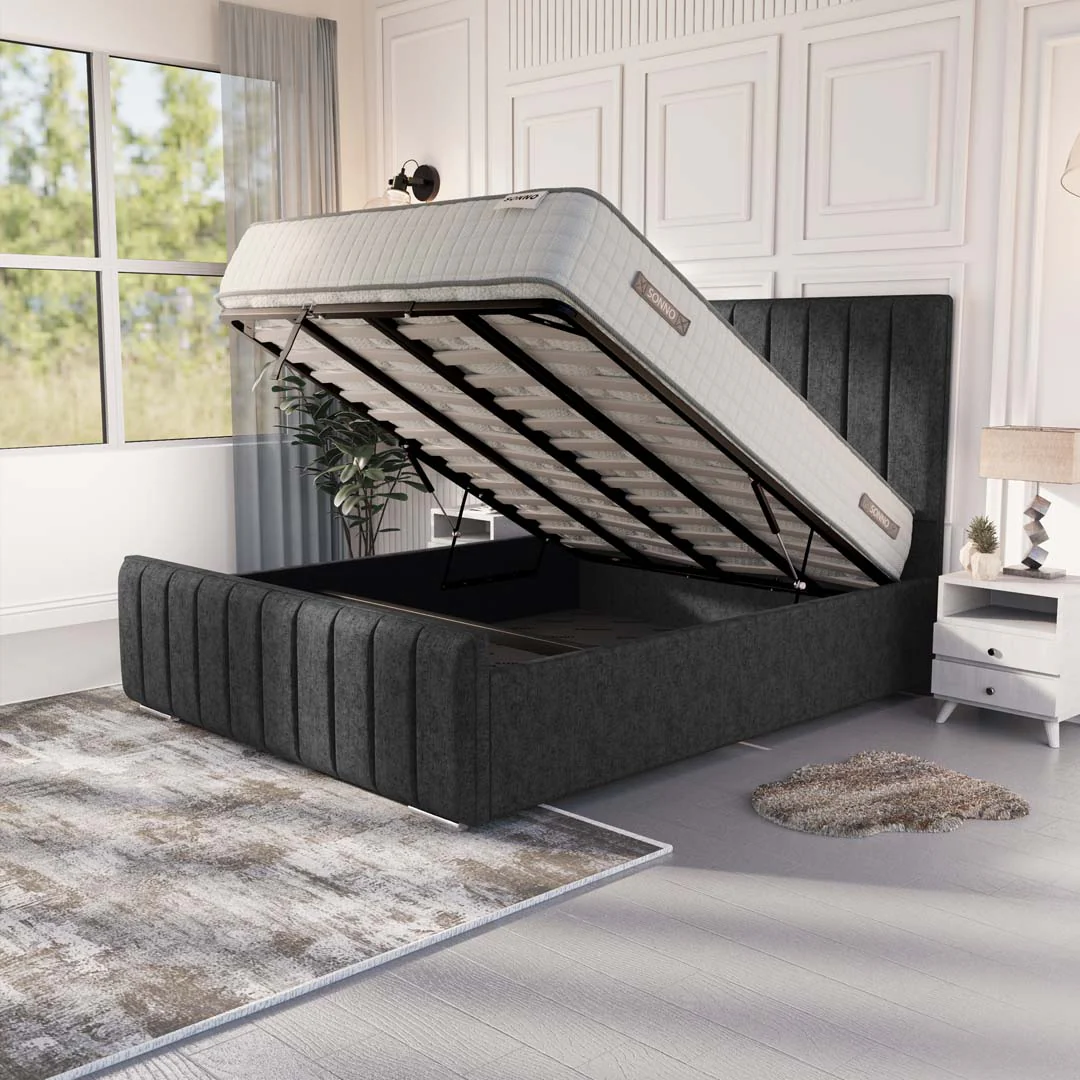 Lisbon Upholstered Ottoman Bed - Image 2
